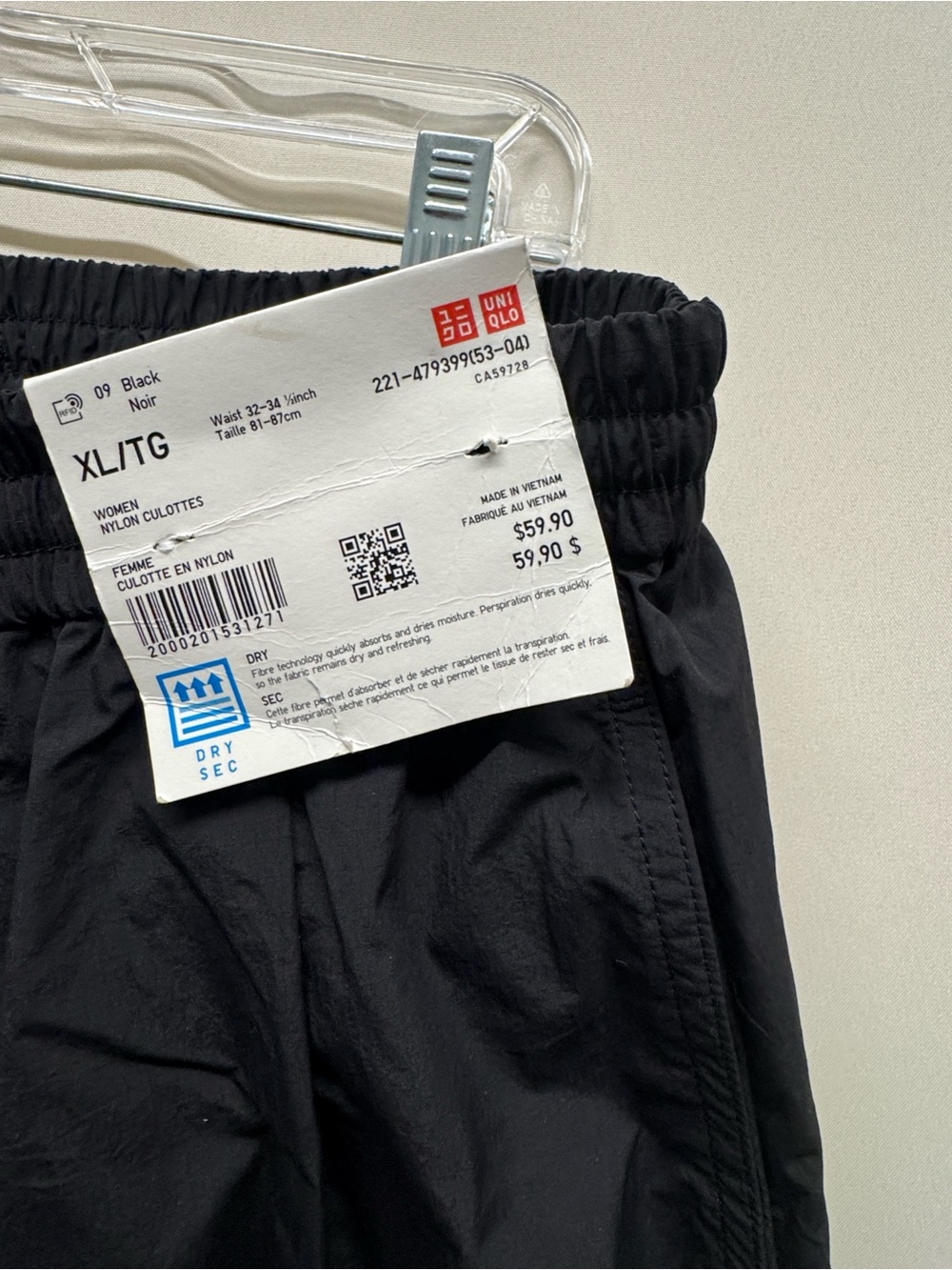 UNIQLO Wide-Leg Culotte Pants in Black - Picture 5 of 9